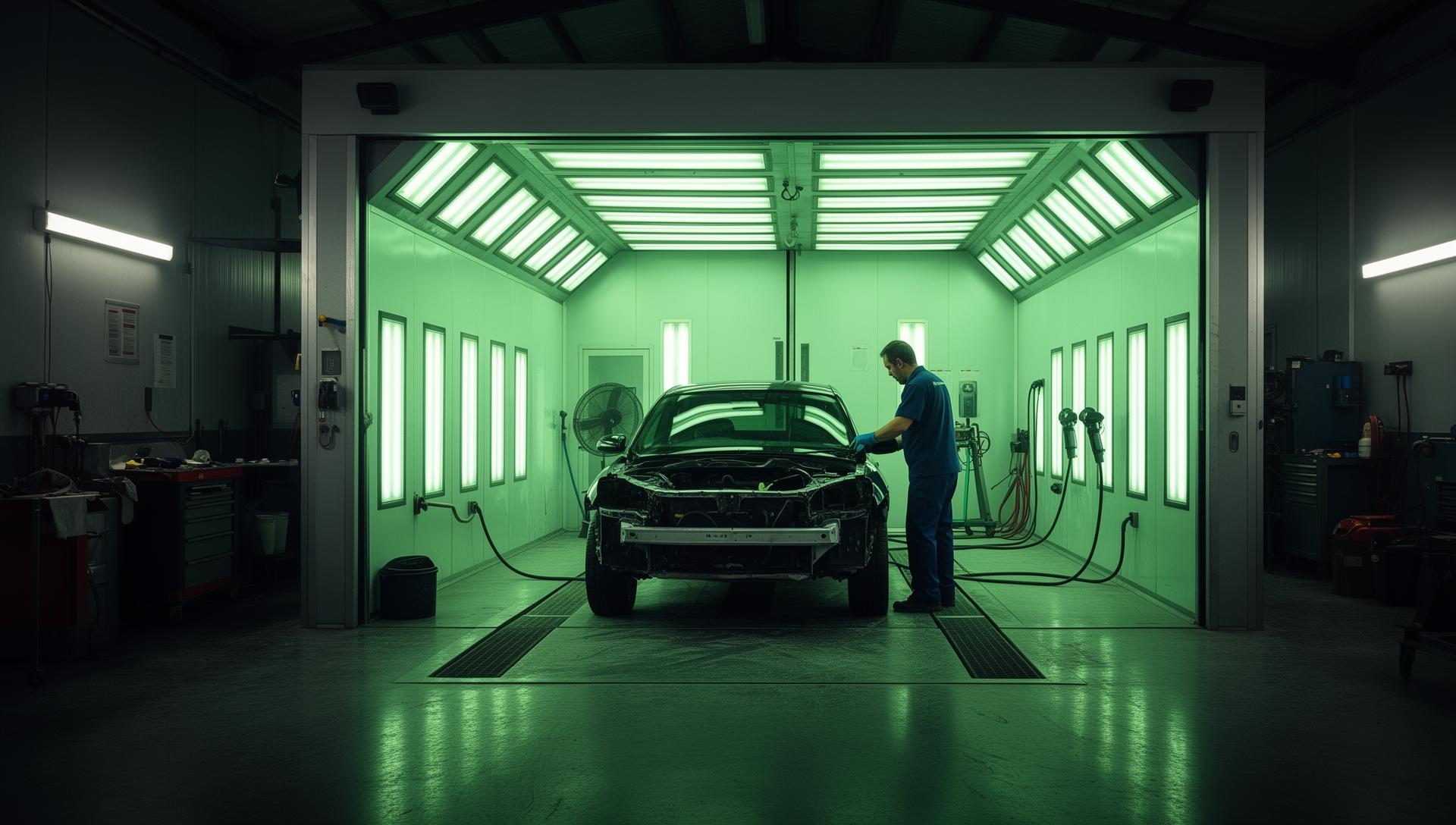 Vehicle repair workshop used by Bumps Accident Repair Centre